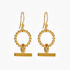Faye - Small Gold TBar Earrings (Pair)