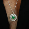 Anaya - Silver Necklace With Green Onyx