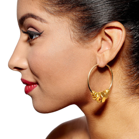 Harper Gold Earrings by Alice Menter - 2