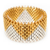 Christie Gold & Silver Cuff by Alice Menter - 1