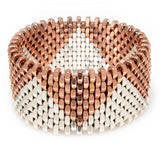 Christie Rose & Silver Cuff by Alice Menter - 1