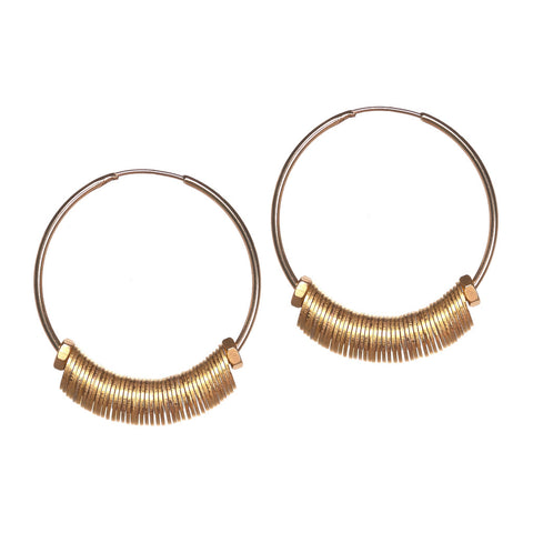 Clari Gold Washers Earrings by Alice Menter - 1