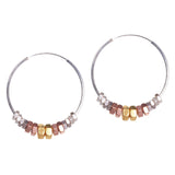 Clari Silver Metallics Earrings by Alice Menter - 1