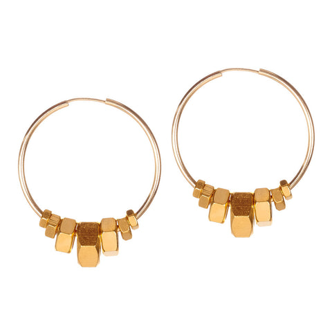 Harper Gold Earrings by Alice Menter - 1