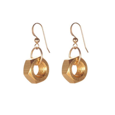 Harriet Gold Earrings by Alice Menter - 1