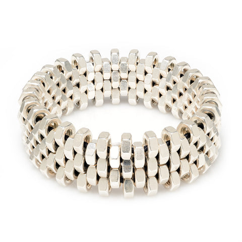 Rebecca Silver Cuff by Alice Menter - 1