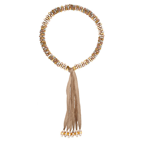 Silky Metallics Necklace by Alice Menter